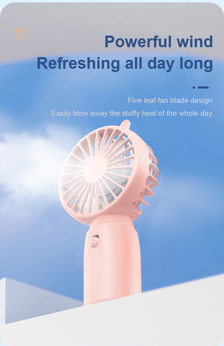 mini fan K2, portable fan K2, handheld fan K2,  small fan K2, pocket fan, handy fan K2